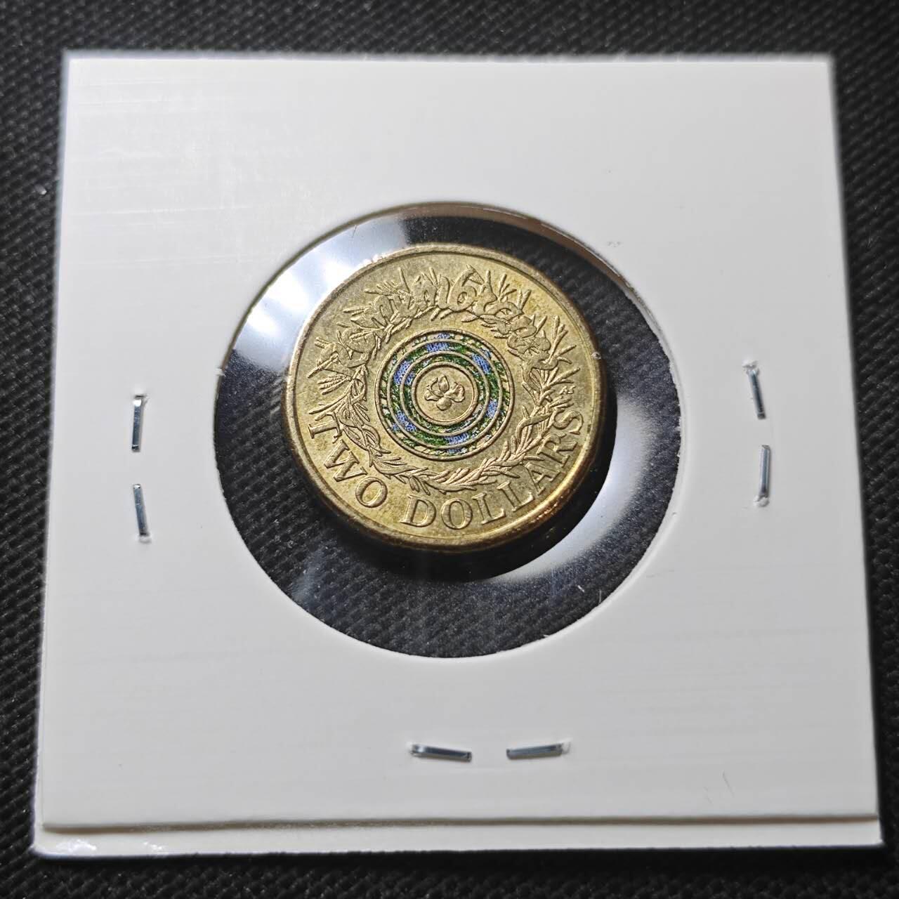 KK钱币收藏小铺  第374场  2月预留时间 周末发货  澳大利亚2元彩色纪念币