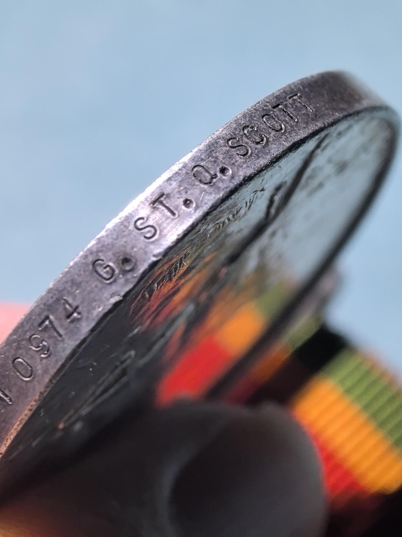 盛世勋华——号角文化勋章邮票专场拍卖第288期 英国二战非洲服役奖章 南非版 带边铭 银制