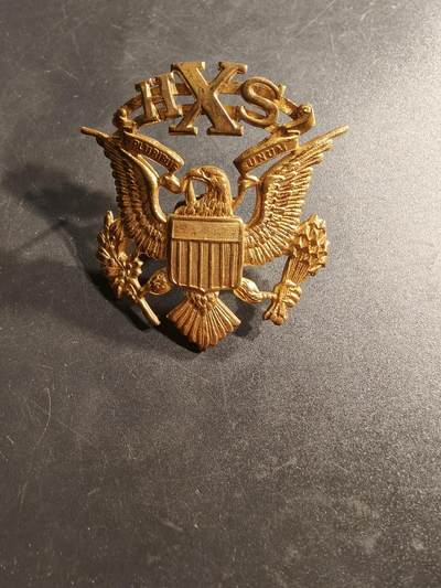 老王徽章第164期 - 美国军事学院大檐帽帽徽     二战时期