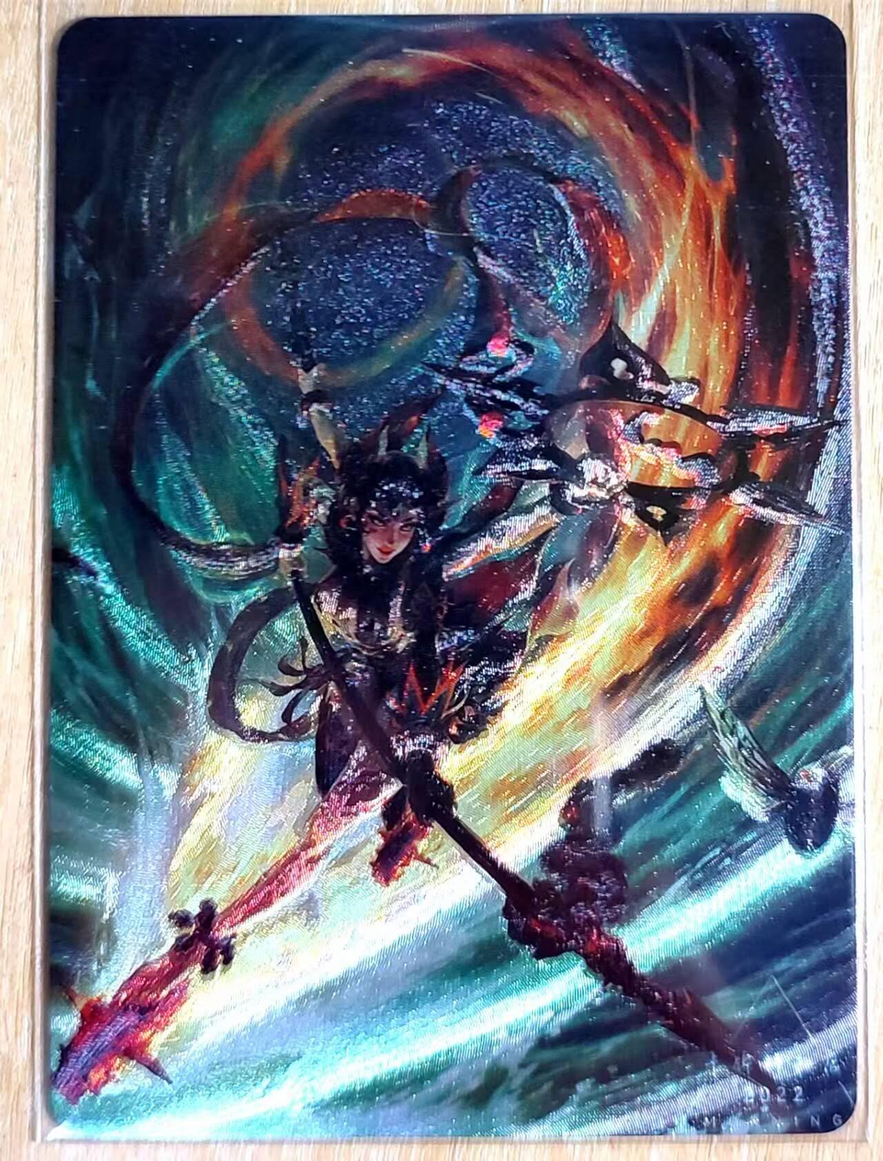 龙虎卡牌六四场 （无佣金，周六结拍，欢迎送拍） 粗闪 哪吒卡牌 全套装备