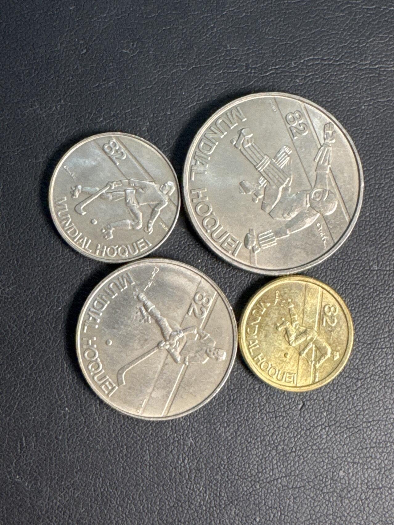 ❤️【币观天下】❤️ 第331期钱币拍卖- 2025.11.21周五晚上6点半场-长期征集拍品 葡萄牙冰球运动1982年一套4枚铜镍币