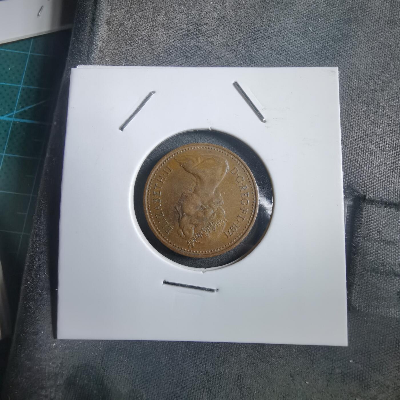 沼泽如烟--第908场 英国1971年1便士