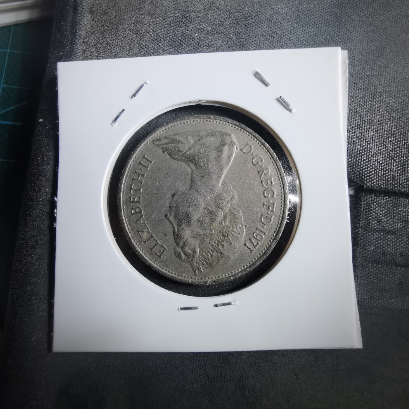 沼泽如烟--第908场 英国1971年10便士