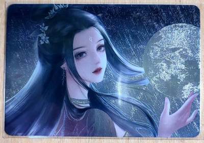 龙虎卡牌六四场 （无佣金，周六结拍，欢迎送拍） - 粗闪 宁缺卡牌 陆雪琪赏月