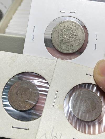 2025年第一百三十一场(总第一百五十七场）外国好品纸夹散币场(免佣金) - 散币3枚：1974年50，墨西哥🇲🇽1976年1972年5分