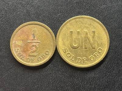 邮泉阁限时拍卖第三十六场 美洲硬币专场（硬币在国外。请付邮费6元。） - 秘鲁1970年代2枚