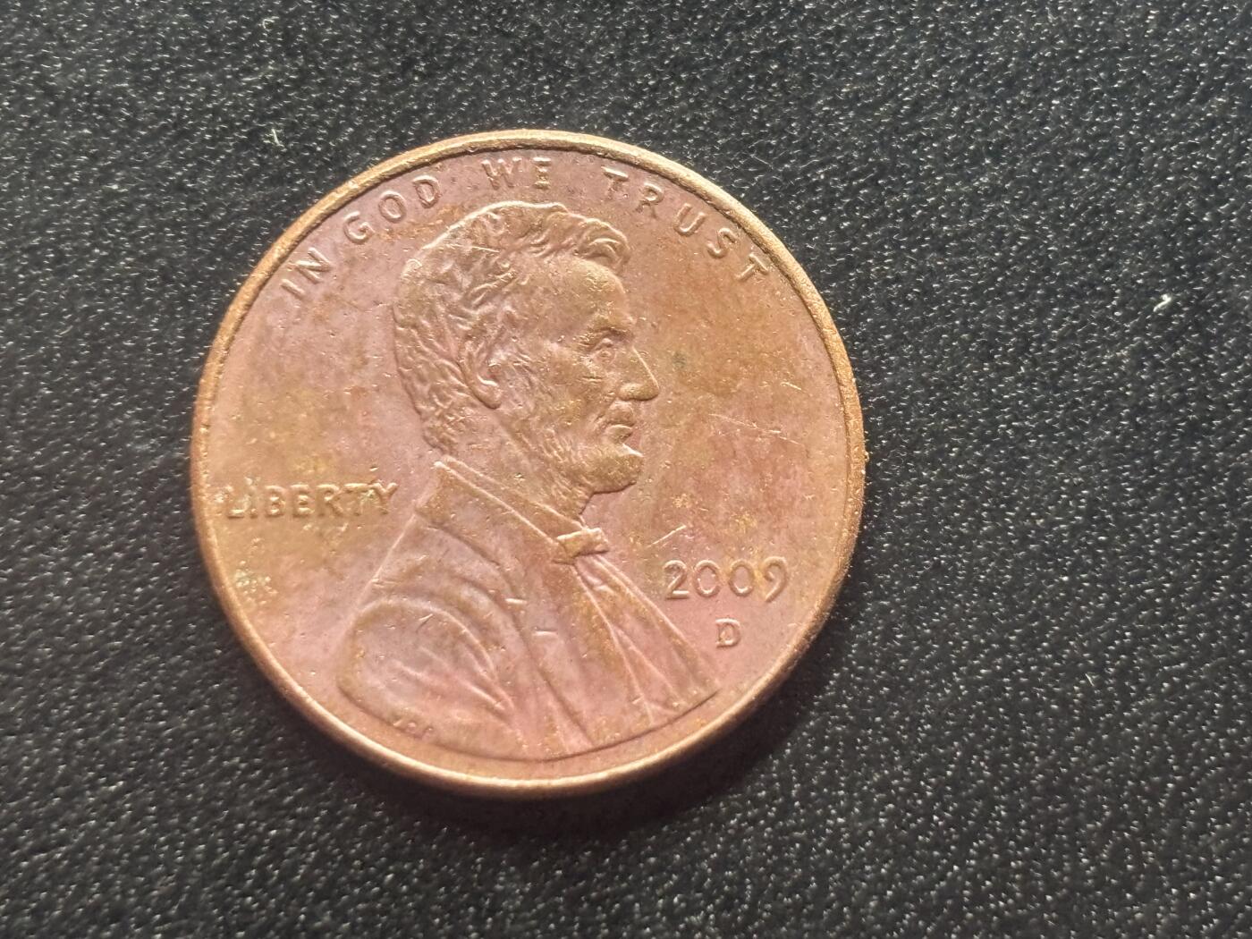 邮泉阁限时拍卖第三十六场 美洲硬币专场（硬币在国外。请付邮费6元。） 美国2009年1分纪念币D版（2）