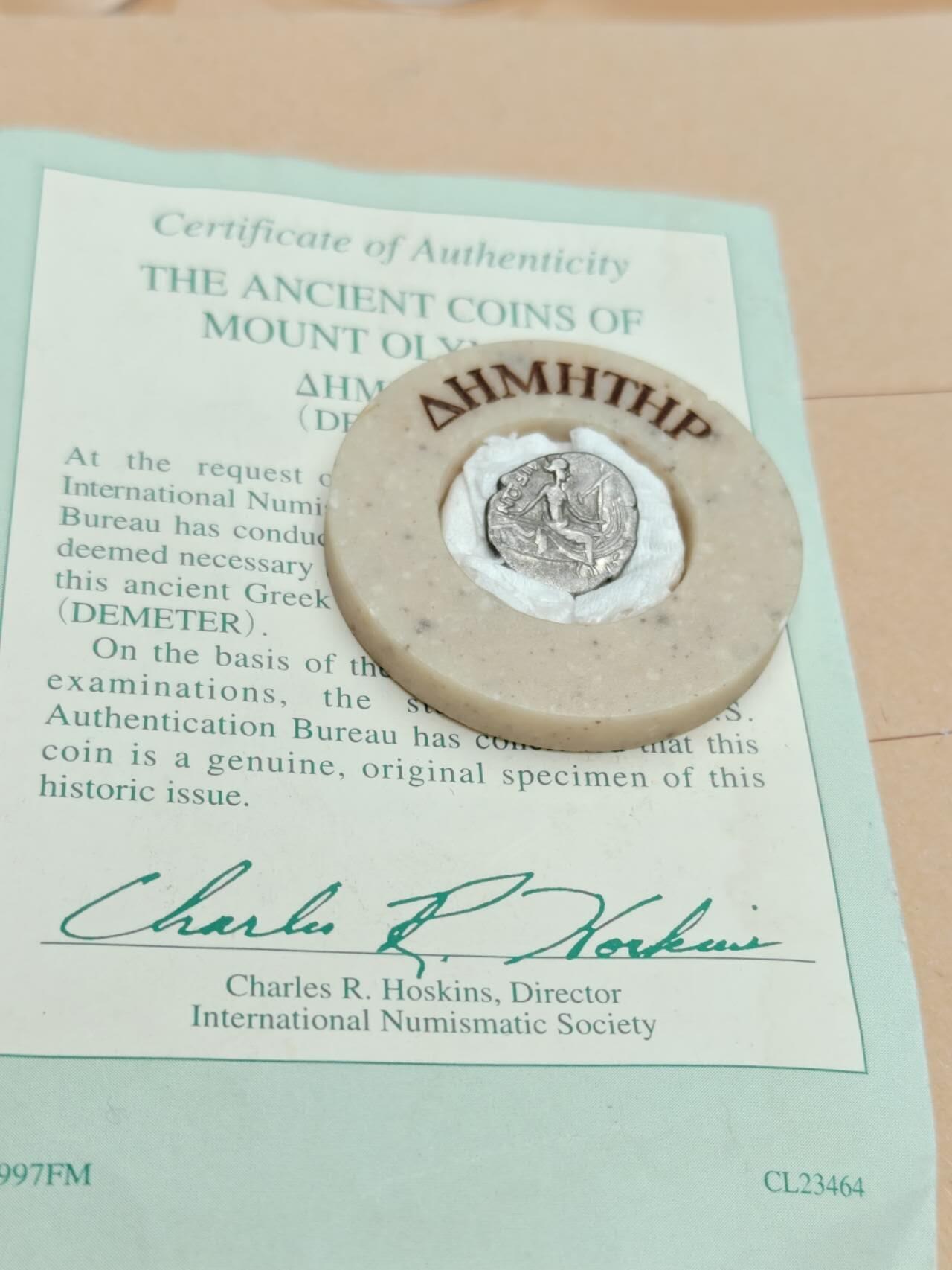 瓶子🏺第217期拍卖会 古希腊水泽仙女银币