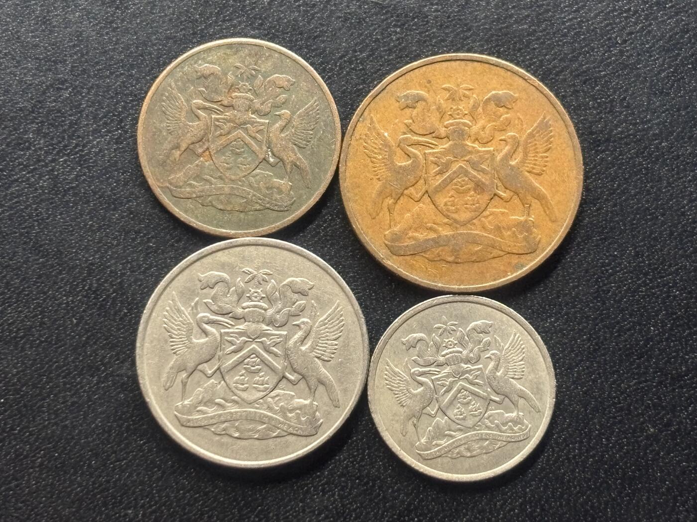 邮泉阁限时拍卖第三十六场 美洲硬币专场（硬币在国外。请付邮费6元。） 特立尼达和多巴哥1966年4枚