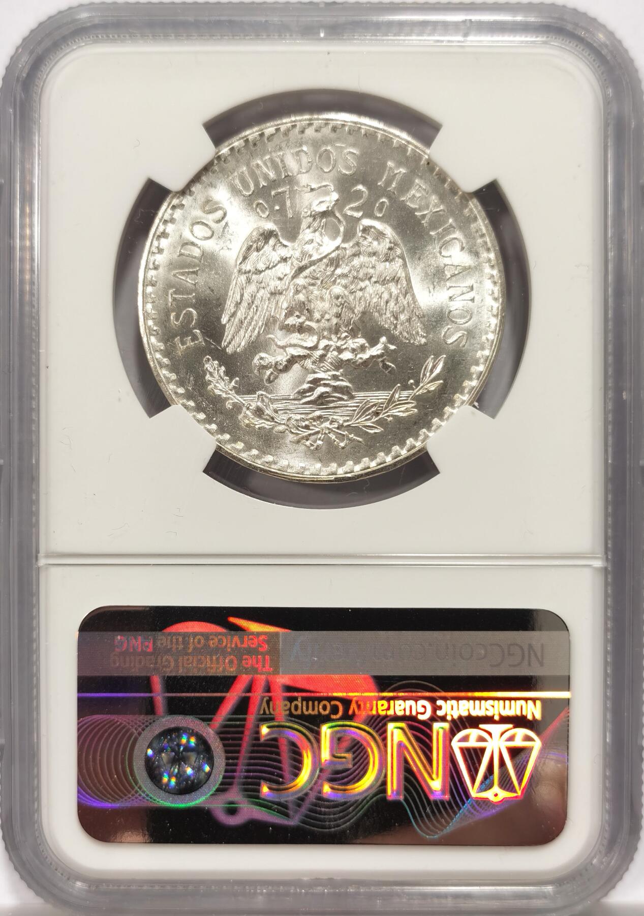 博洋堂世界钱币拍卖第147期（全场包邮） NGC MS67 墨西哥1933年1比索银币，极致高分！