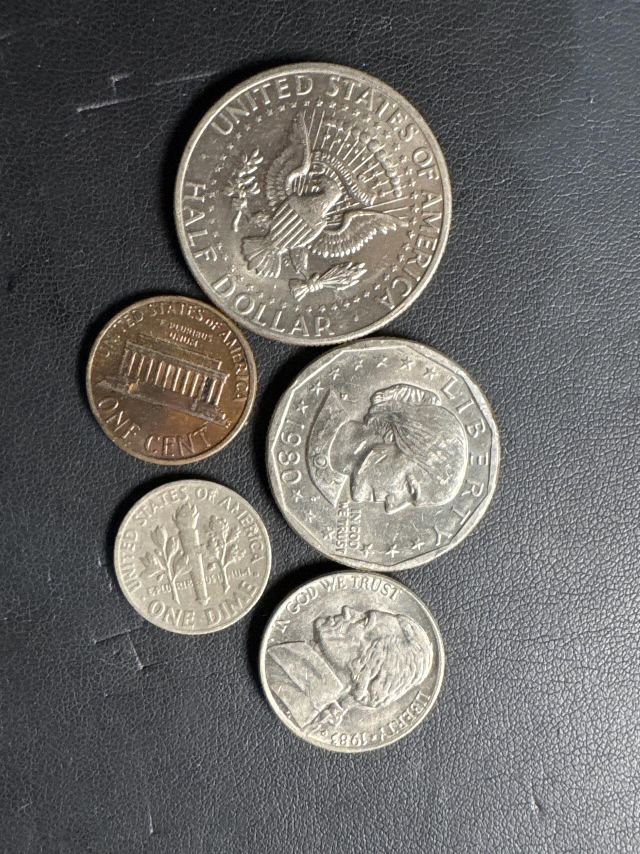 ❤️【币观天下】❤️ 第331期钱币拍卖- 2025.11.21周五晚上6点半场-长期征集拍品 美国流通硬币5枚美分铜镍一套