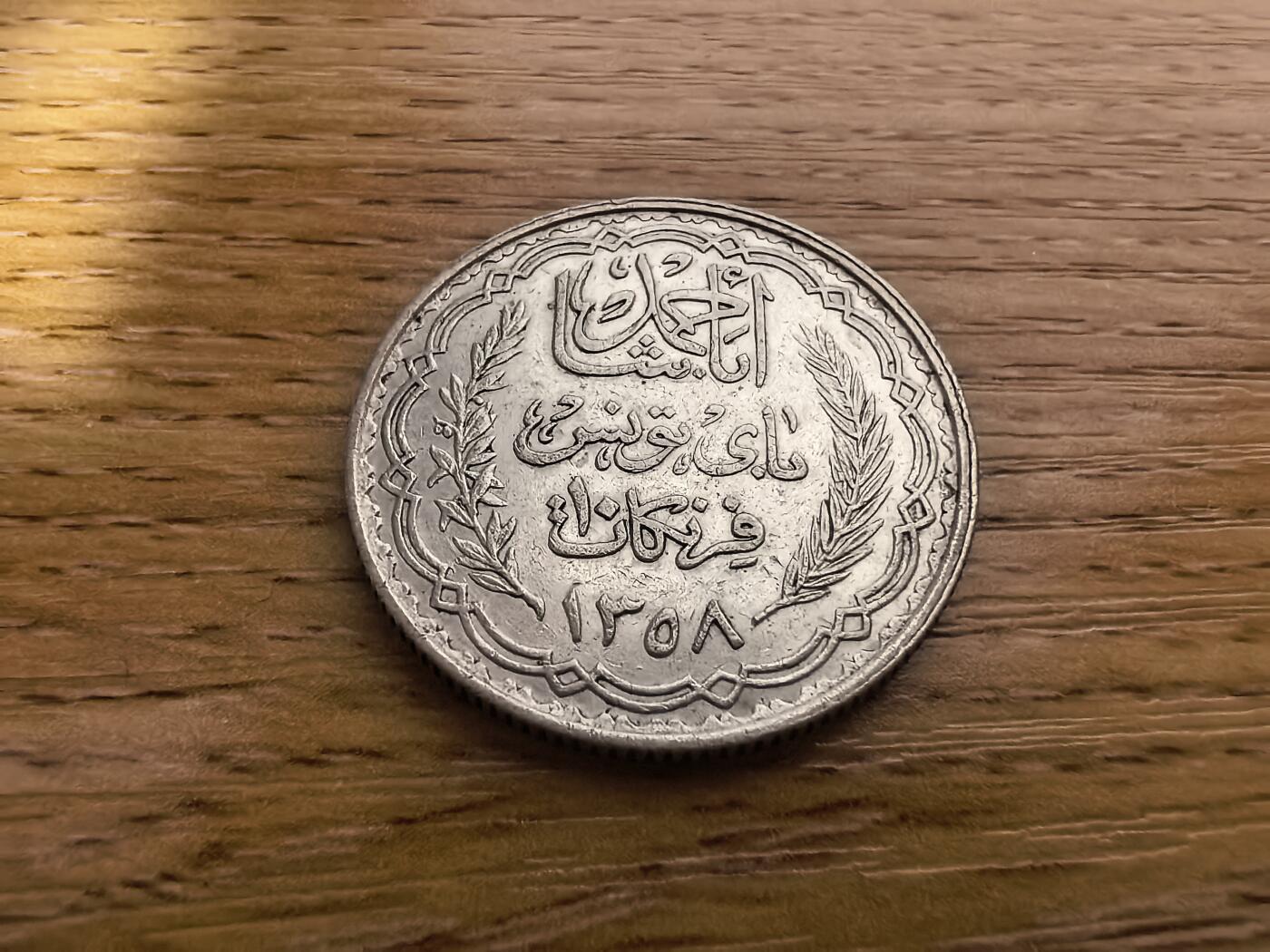 长老汇蛇年精选第七十五场拍卖 1939法属突尼斯10法郎银币，10克680银，未流通品