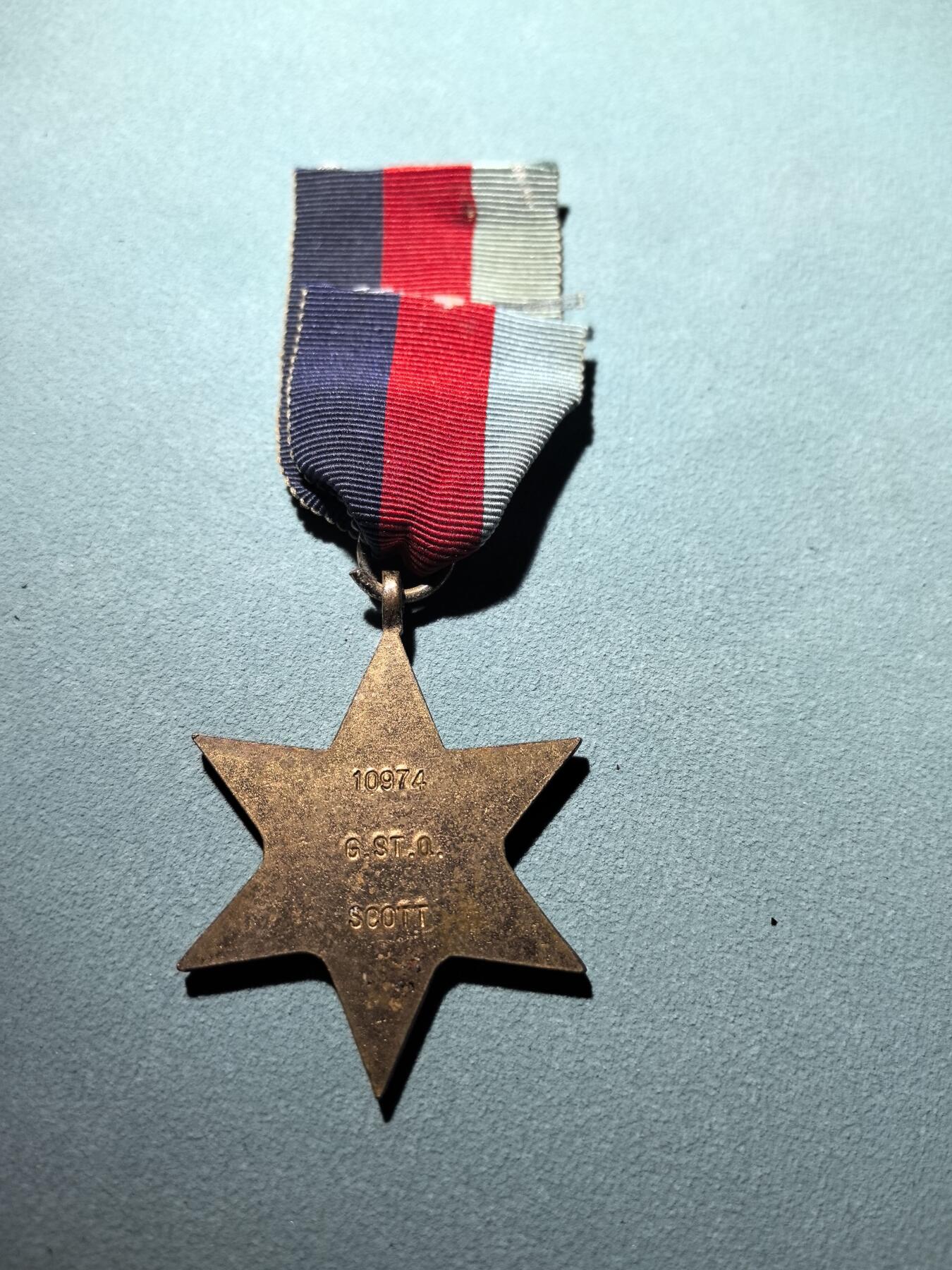 盛世勋华——号角文化勋章邮票专场拍卖第288期 英国二战1939-45之星奖章 带少见刻名