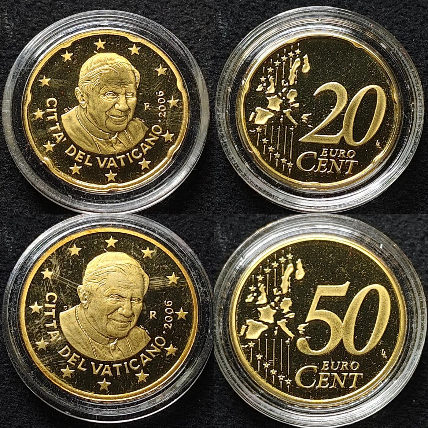 【全场包邮】纯粹捡漏拍479场（免费代拍第16场） 梵蒂冈2006年欧元官方精制套币-盒证全-含45克圣马太磨砂仿古超大纪念银章