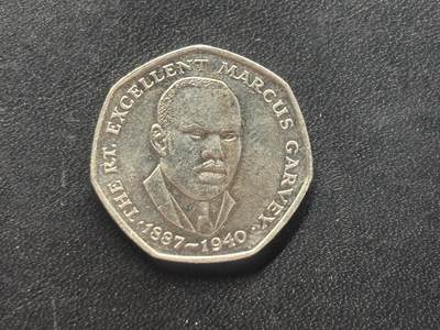 邮泉阁限时拍卖第三十六场 美洲硬币专场（硬币在国外。请付邮费6元。） - 牙买加1993年25分纪念币