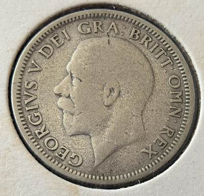 外国优质老铜币银币，周六九点倒数截拍，满百包邮，可寄存半年，喜欢朋友微信扫描二维码可直接参拍 - 欧洲老藏家纸夹-英国1928年1先令银币