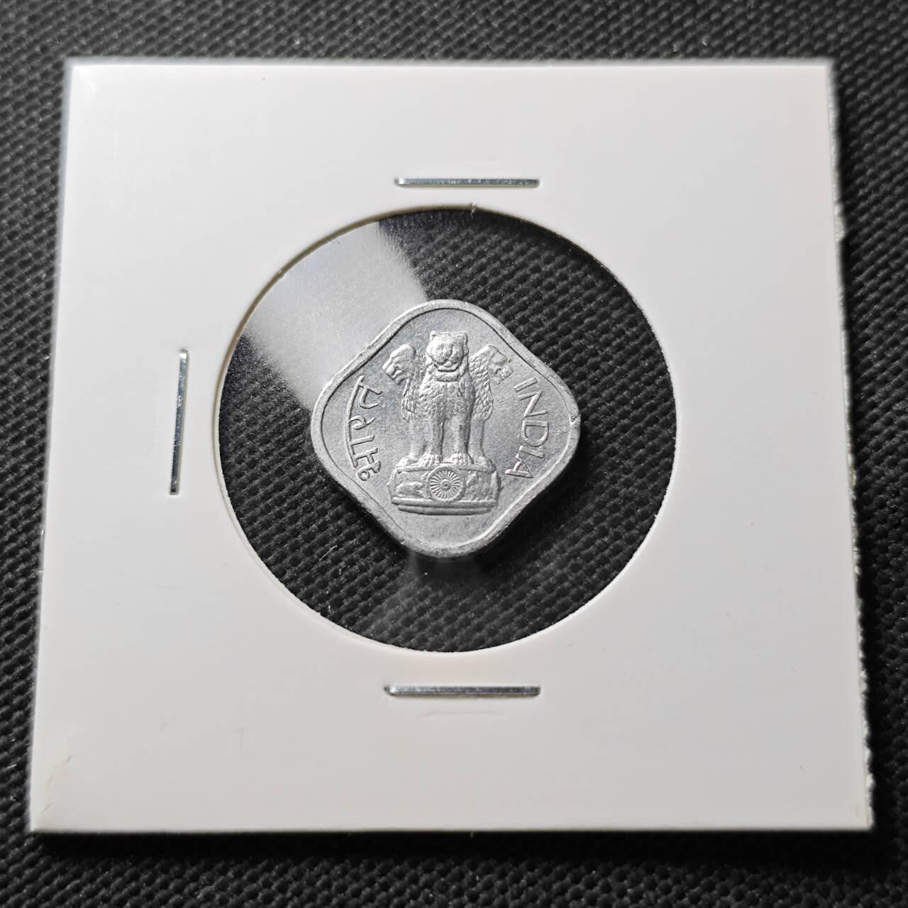 KK钱币收藏小铺  第374场  2月预留时间 周末发货  1968印度1派沙 好品