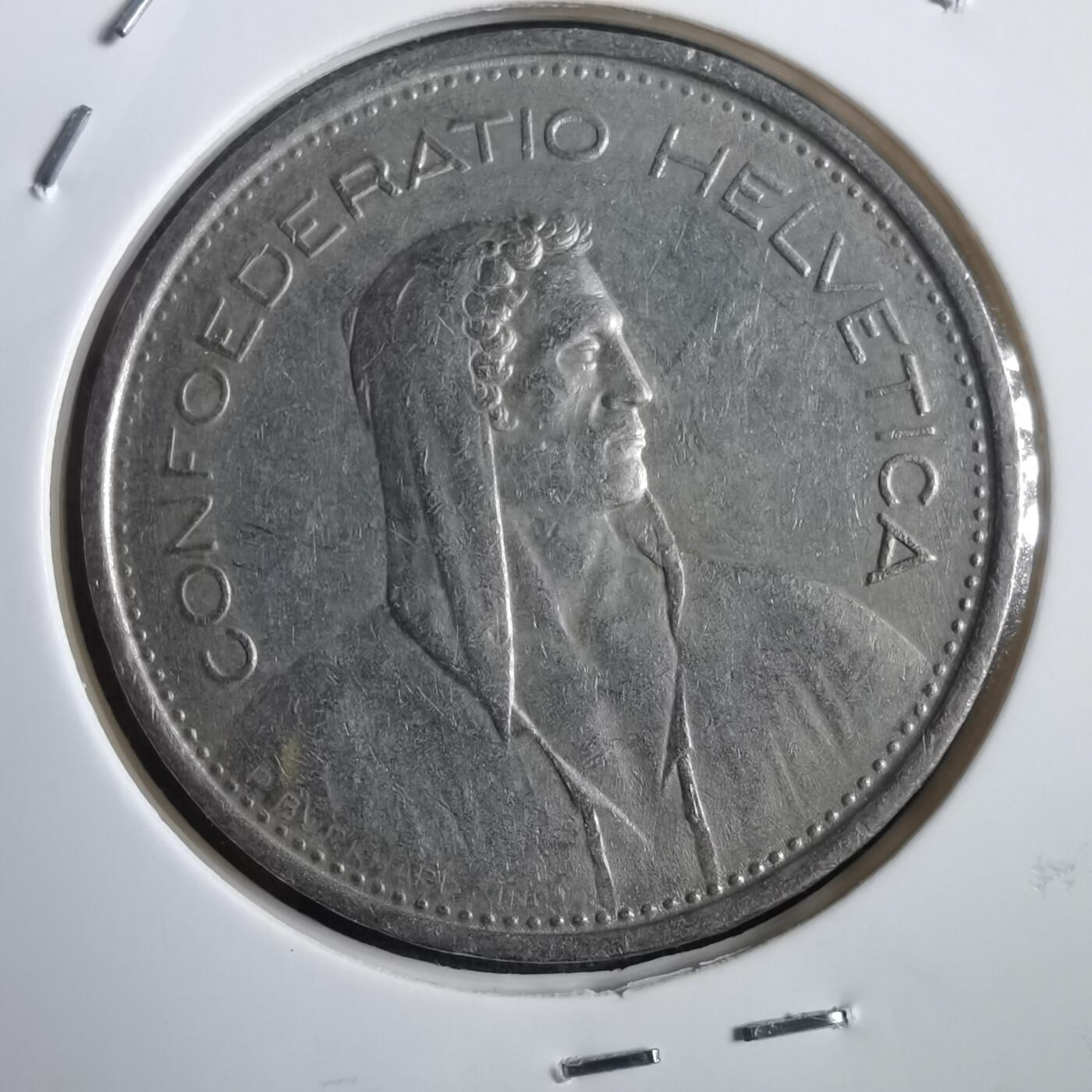 沼泽如烟--第908场 瑞士1968年5法郎