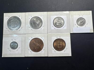 ❤️【币观天下】❤️ 第331期钱币拍卖- 2025.11.21周五晚上6点半场-长期征集拍品 - 新西兰65年7枚套币