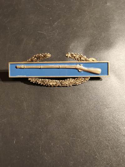 老王徽章第164期 -  美国陆军战斗步兵技能章     925银    20.6g