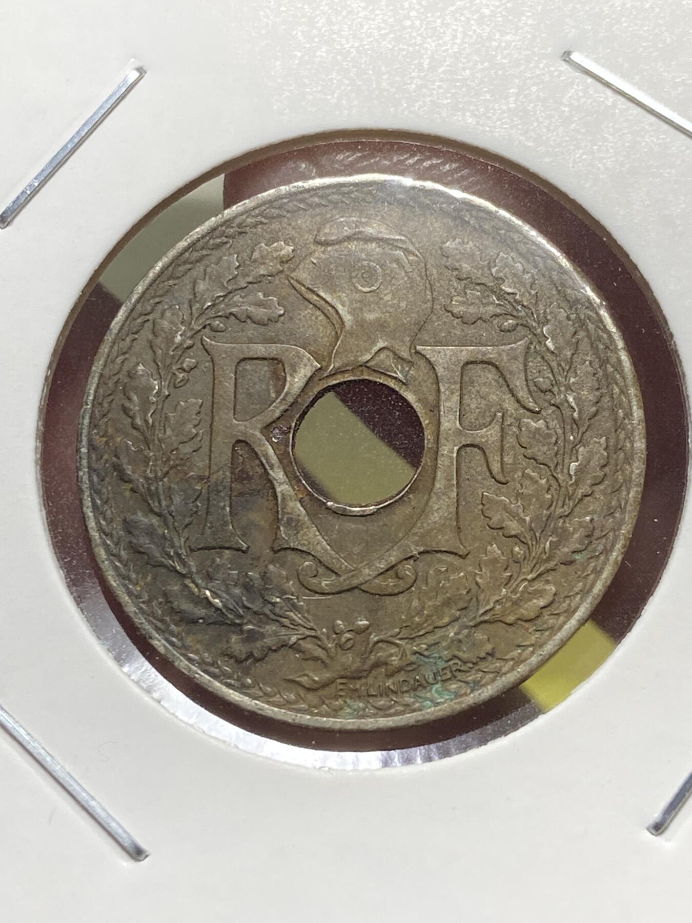 2025年第一百三十一场(总第一百五十七场）外国好品纸夹散币场(免佣金) 法兰西第三共和国1939年25生丁(第三版，年份两边带点版)