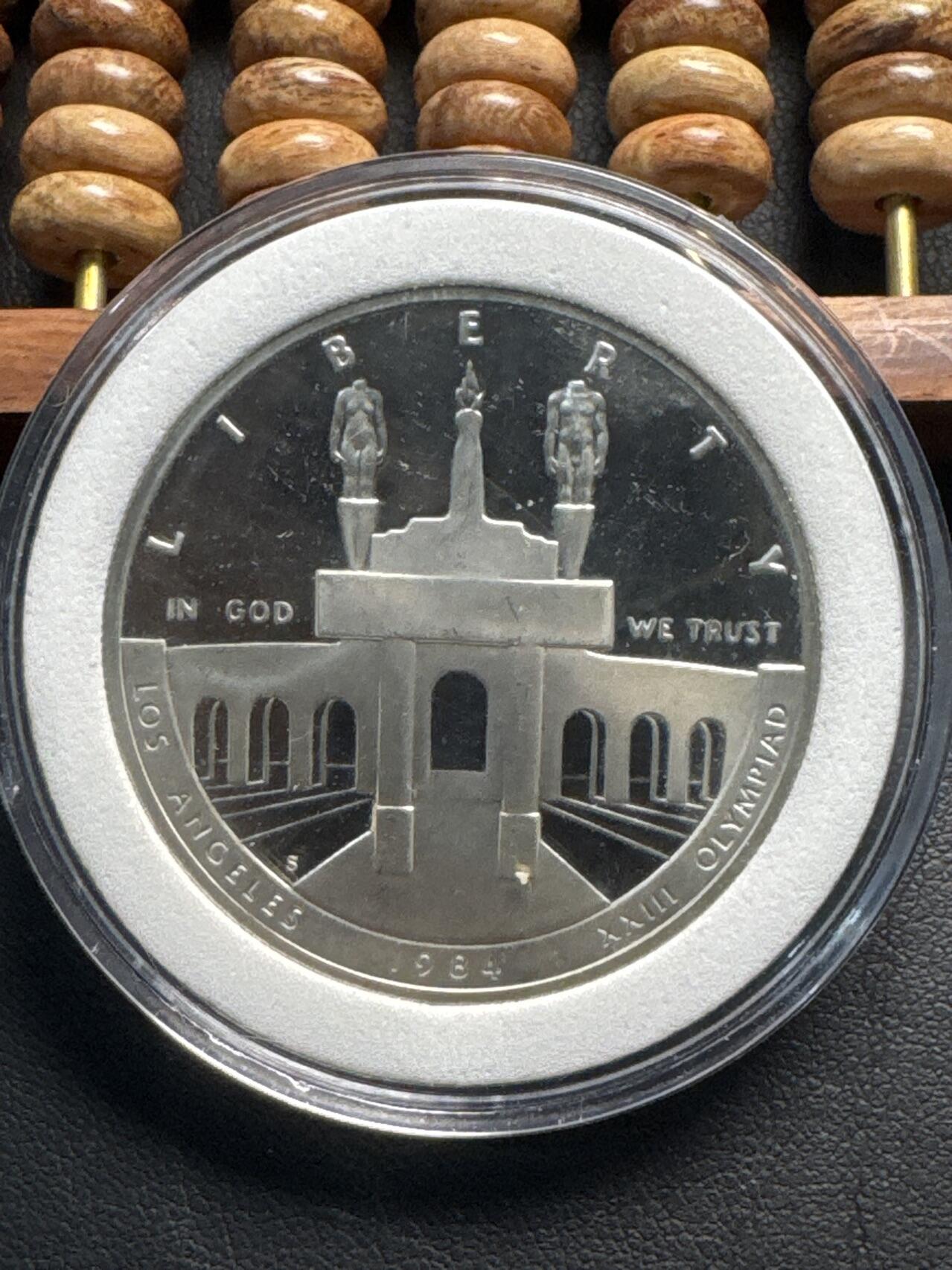 ❤️【币观天下】❤️ 第331期钱币拍卖- 2025.11.21周五晚上6点半场-长期征集拍品 美国1984奥运会纪念币1984年1美元银币