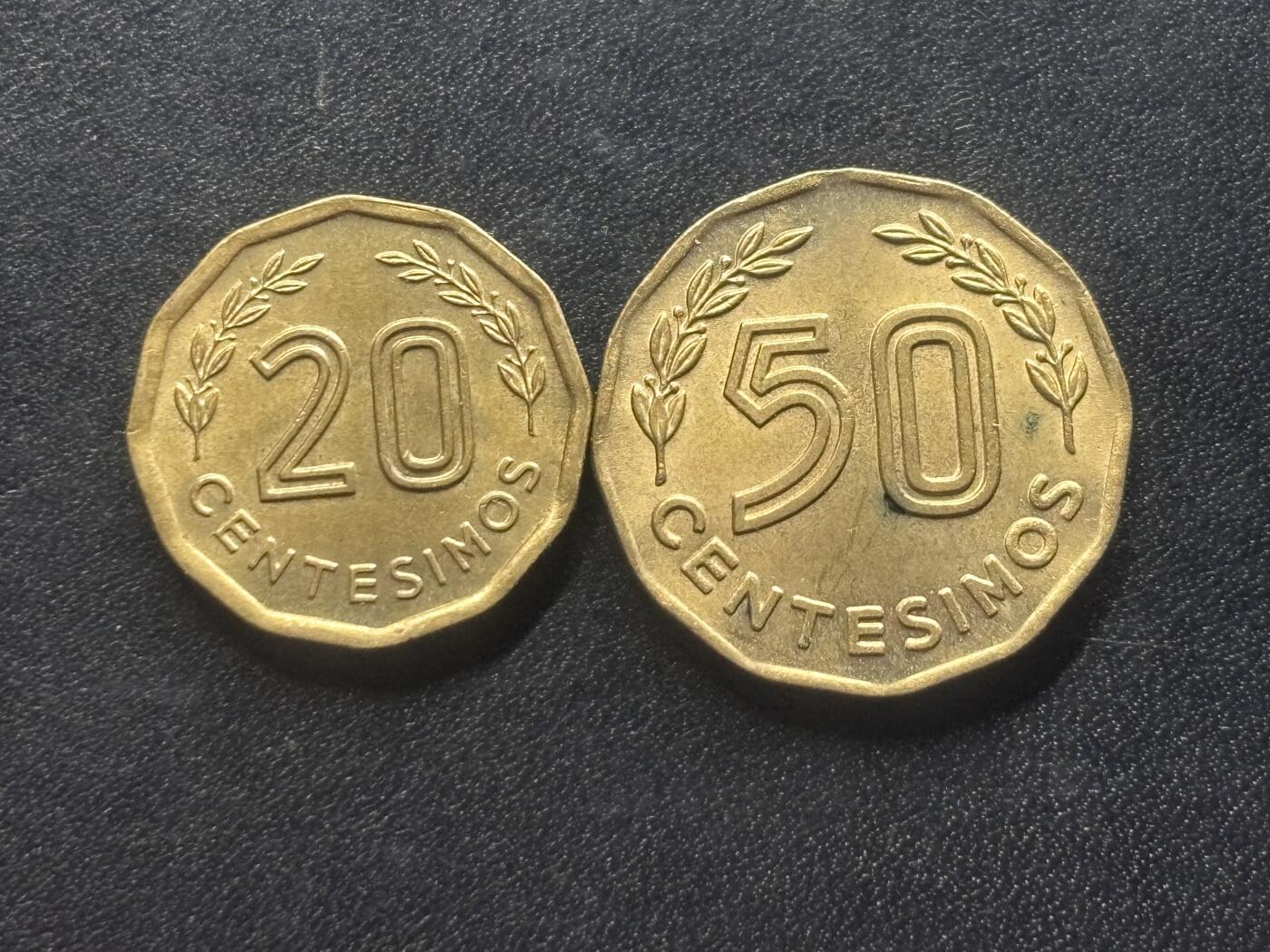 邮泉阁限时拍卖第三十六场 美洲硬币专场（硬币在国外。请付邮费6元。） 乌拉圭1976年2枚