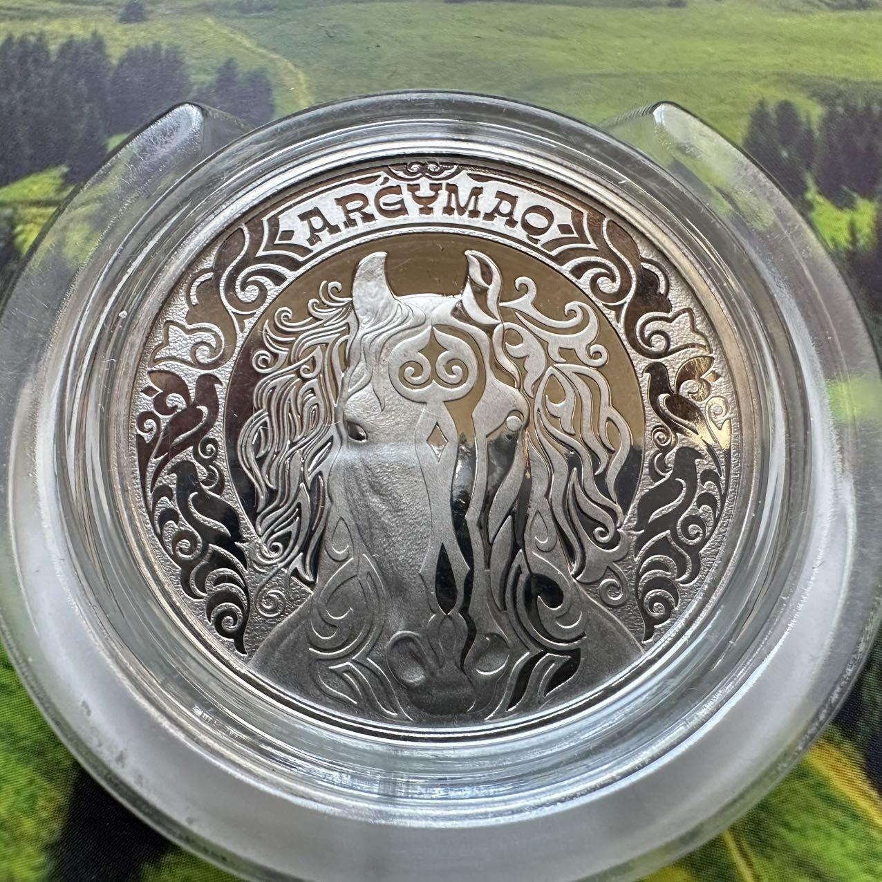 🌹外币初藏🌹🐯2025年第130场  每周二四六晚8️⃣点 接代拍 哈萨克斯坦2025年骏马200坚戈纪念币 精制币 发行量1.5万枚 