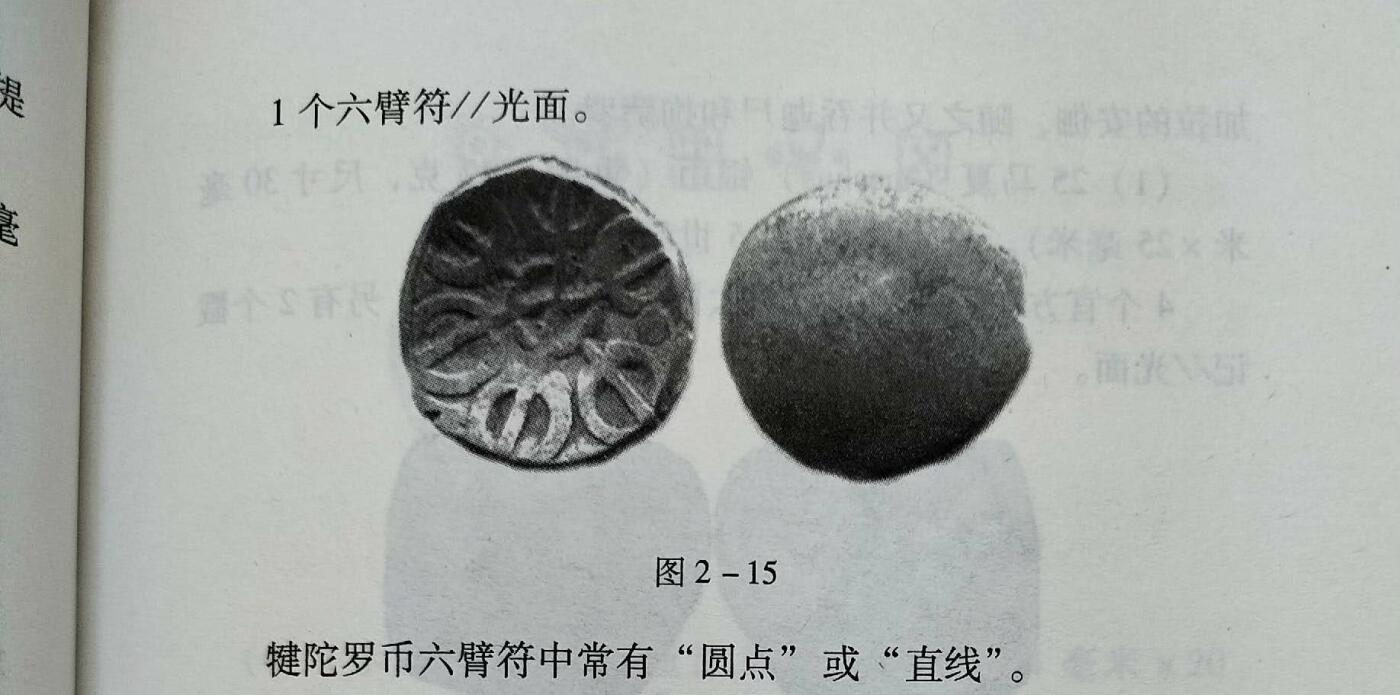 瓶子🏺第217期拍卖会  公元前5世纪犍陀罗六臂金刚杵图案打制银币 1/16萨塔玛银币