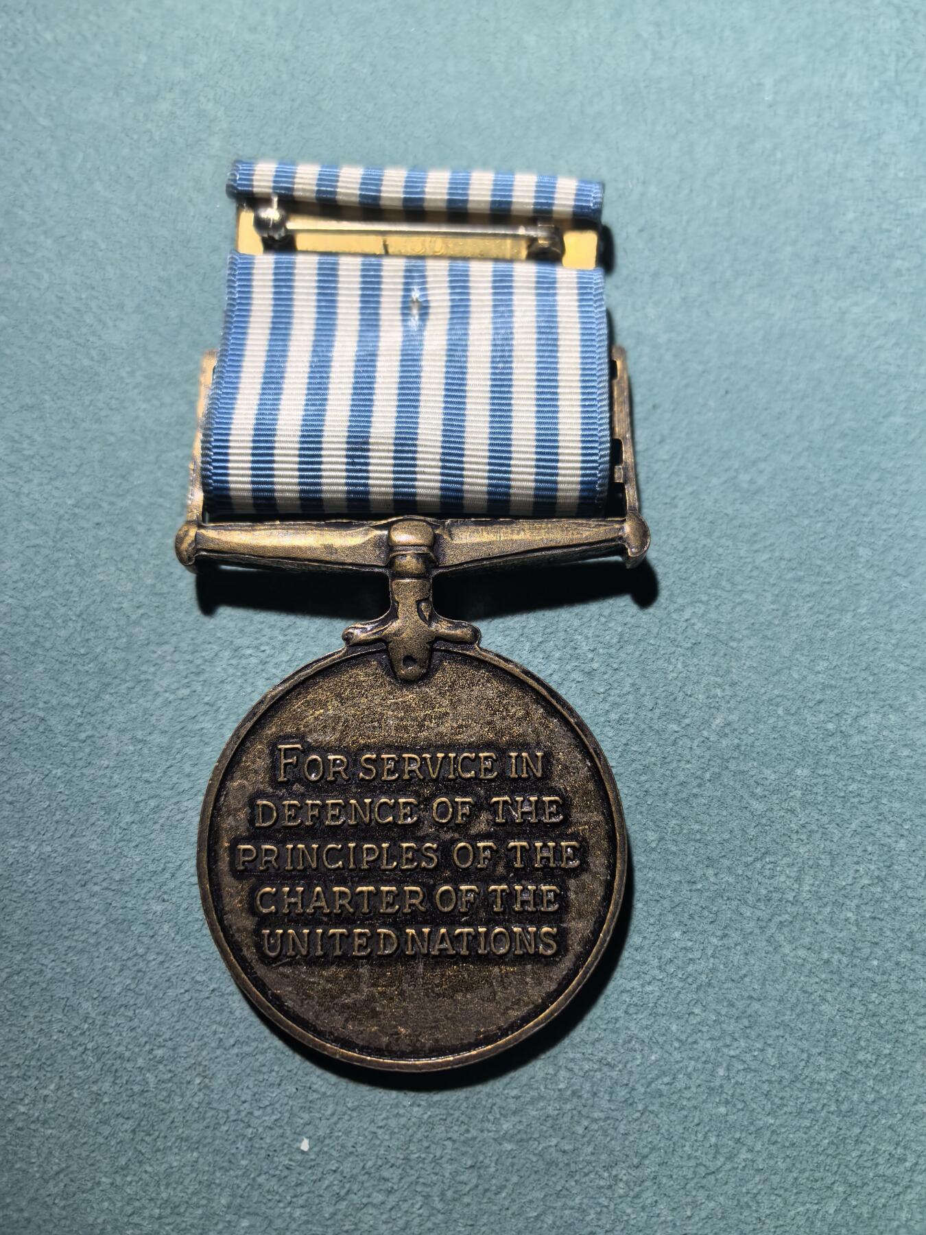 盛世勋华——号角文化勋章邮票专场拍卖第288期 联合国朝鲜战争奖章 英语版