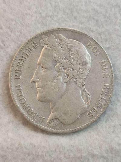 G&W世界散币，银币处理专场（第37场） - 比利时1849年5法郎  银币  比利时首位君主 利奥波德一世