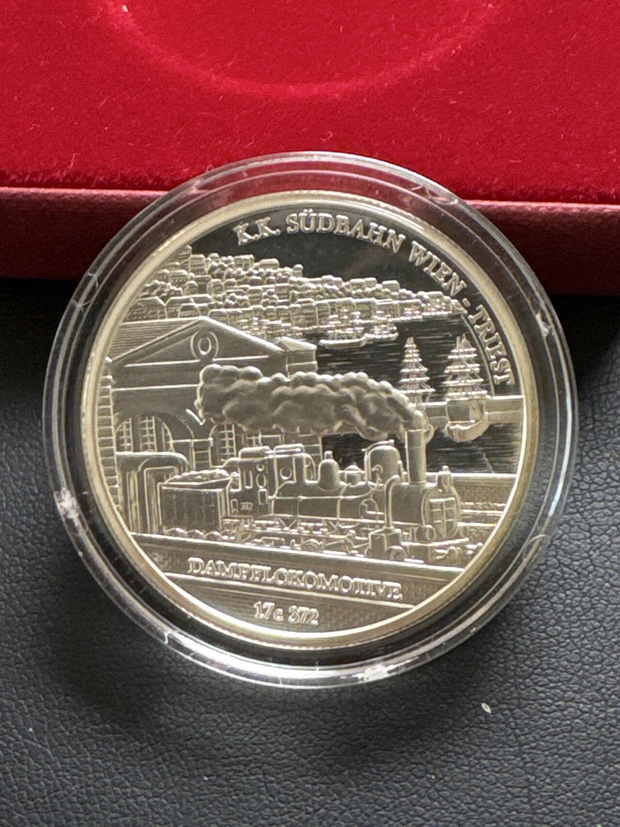 ❤️【币观天下】❤️ 第331期钱币拍卖- 2025.11.21周五晚上6点半场-长期征集拍品 原厂盒证奥地利2007年20欧元斐迪南皇帝北方铁路精制银币900银20克直径34毫米