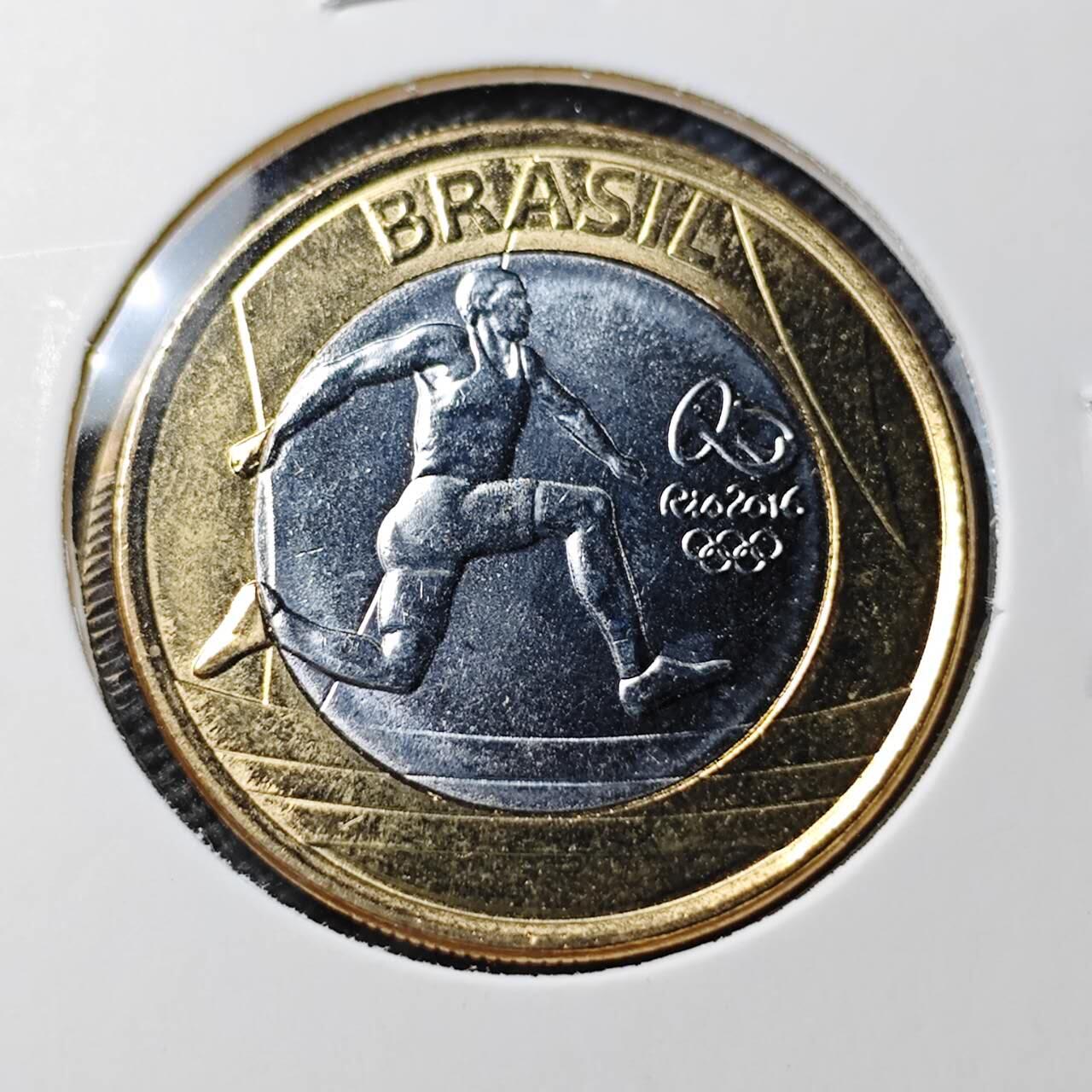 KK钱币收藏小铺  第374场  2月预留时间 周末发货  巴西纪念币1瑞尔