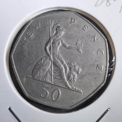 沼泽如烟--第908场 - 英国1969年50便士