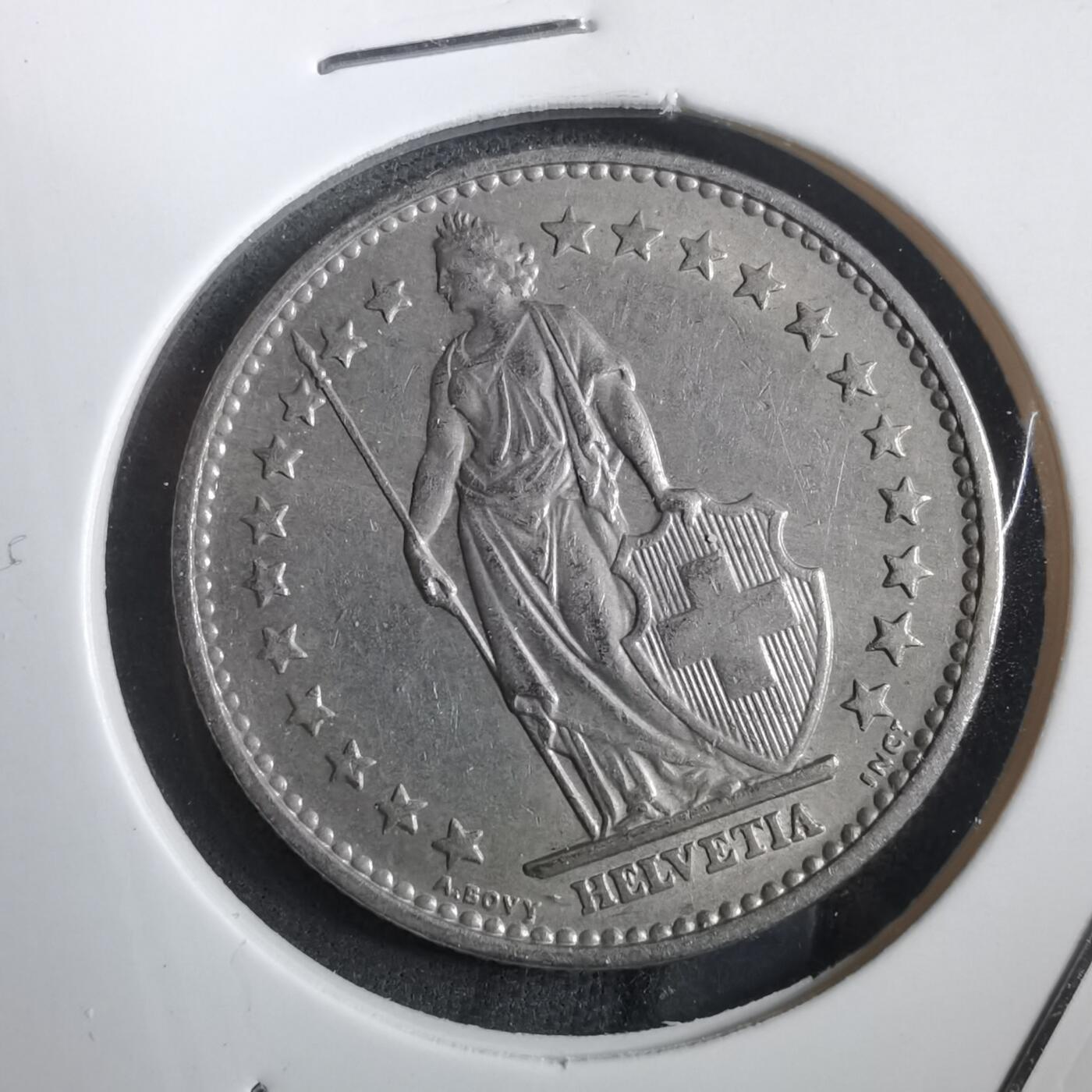 沼泽如烟--第908场 瑞士1968年2法郎