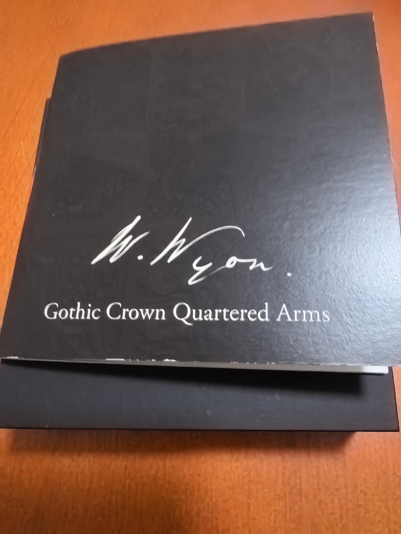 长老汇蛇年精选第七十五场拍卖 2021英国伟大雕刻师系列之怀特哥特四分盾徽5英镑精制银币，2盎司999银，盒证全，3750枚，热门！