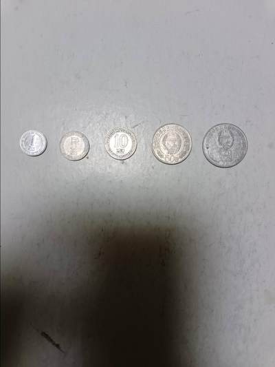 【20251122】非全新纸币第306场 - 朝鲜硬币5枚一套