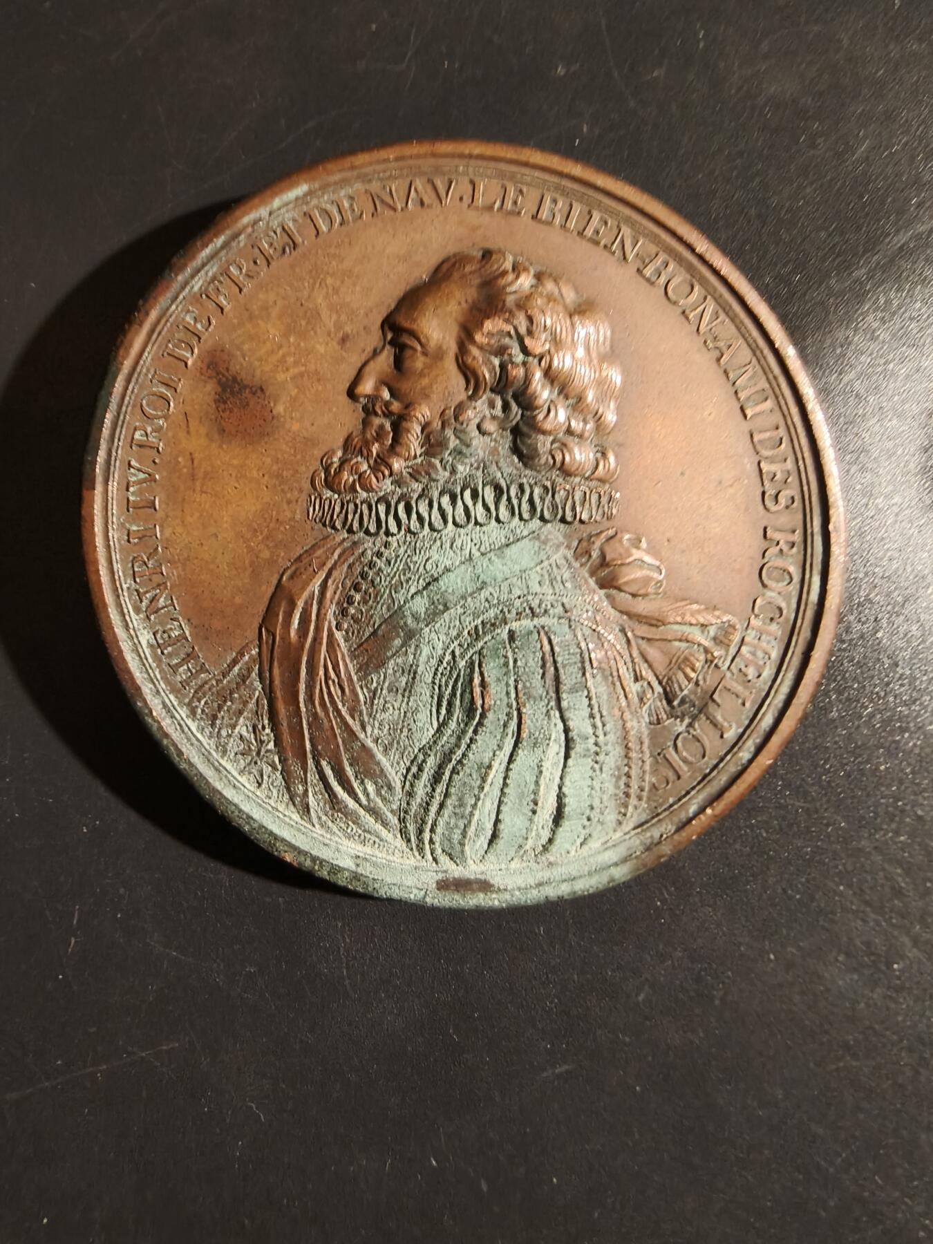 老王徽章第164期  法国苏利公爵马克西米利安·德·贝蒂讷大铜章    单面     直径68mm.    重量105.5g