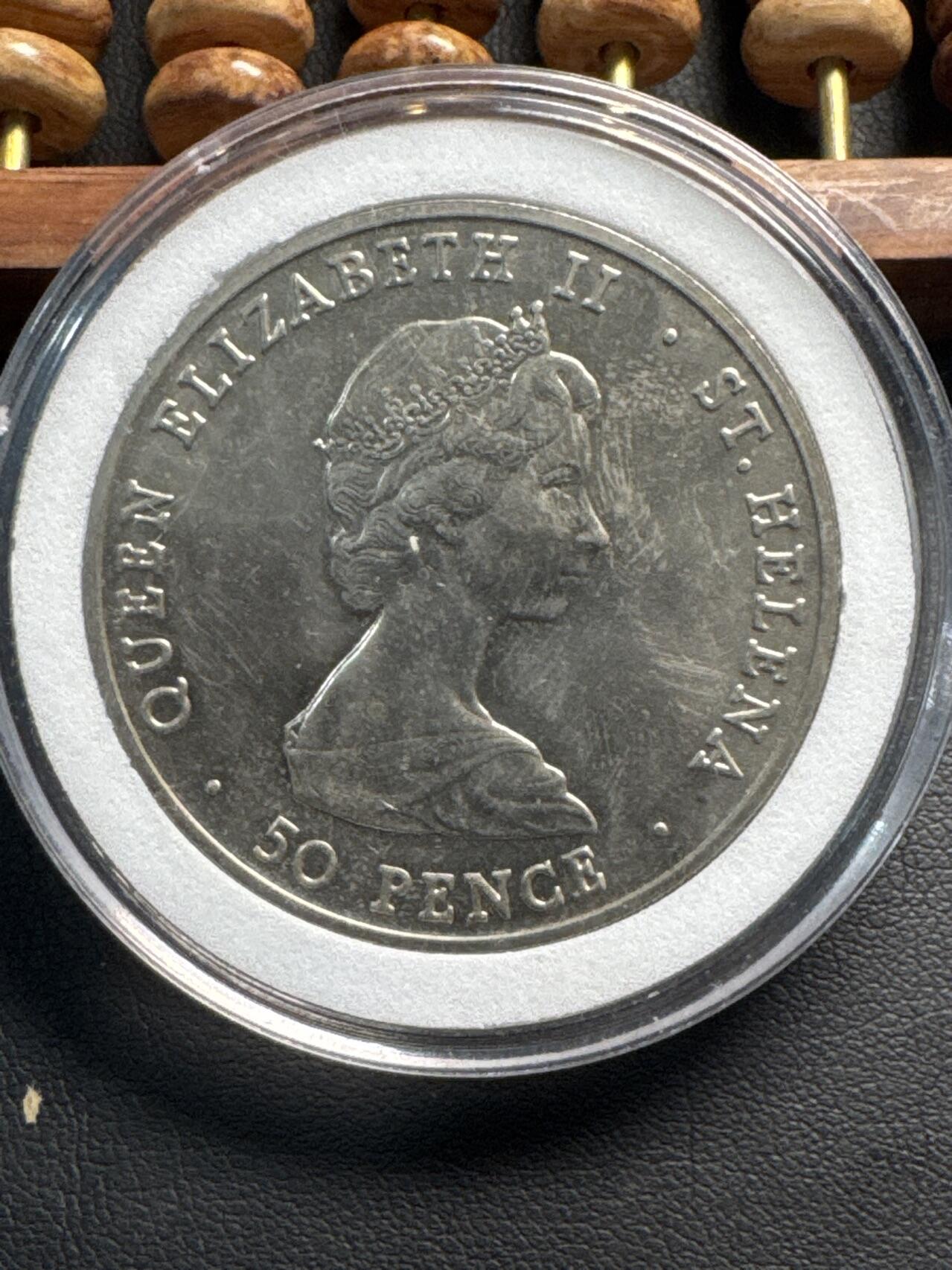 ❤️【币观天下】❤️ 第331期钱币拍卖- 2025.11.21周五晚上6点半场-长期征集拍品 特克萨斯王子纪念币1984年50便士铜镍币