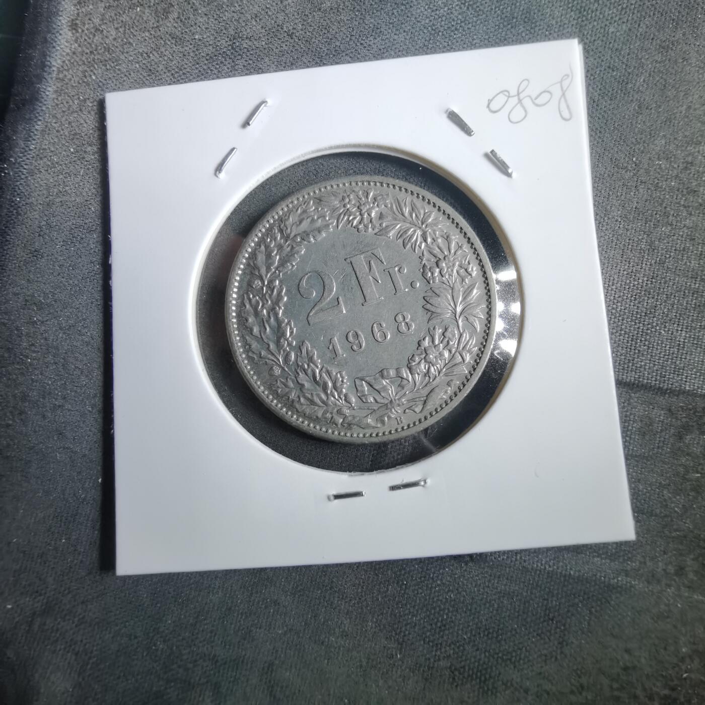 沼泽如烟--第908场 瑞士1968年2法郎