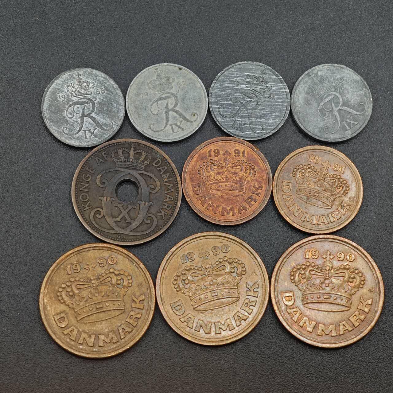 【淘币小摊】实时拍第八百零一拍   散币场   满百包邮可预留二周 每周一统一发货   丹麦10枚