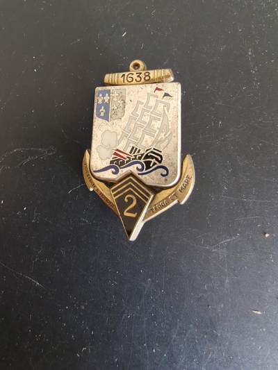 老王徽章第164期 -  法国海军陆战队第2步兵团证章