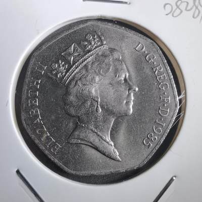 沼泽如烟--第908场 - 英国1985年50便士