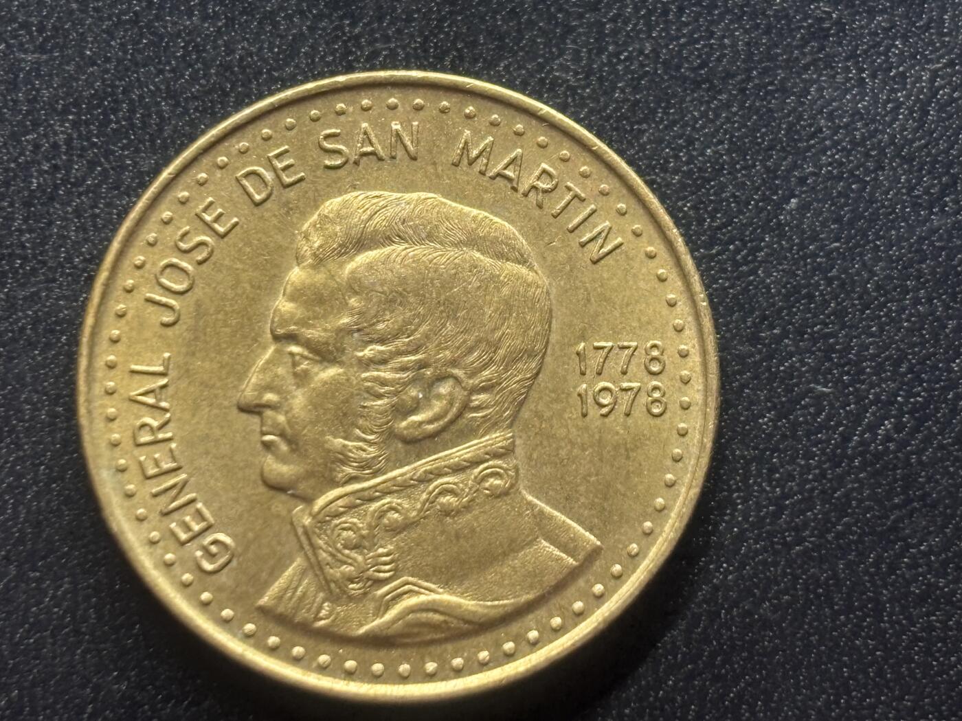 邮泉阁限时拍卖第三十六场 美洲硬币专场（硬币在国外。请付邮费6元。） 阿根廷1978年100比索纪念币