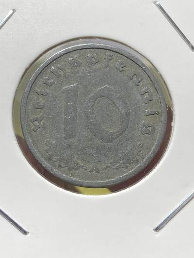 2025年第一百三十一场(总第一百五十七场）外国好品纸夹散币场(免佣金) - 德意志第三帝国1941年10芬尼(A标，柏林造)