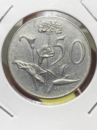 2025年第一百三十一场(总第一百五十七场）外国好品纸夹散币场(免佣金) - 南非🇿🇦1966年50分(独立后第二套，布尔语版)