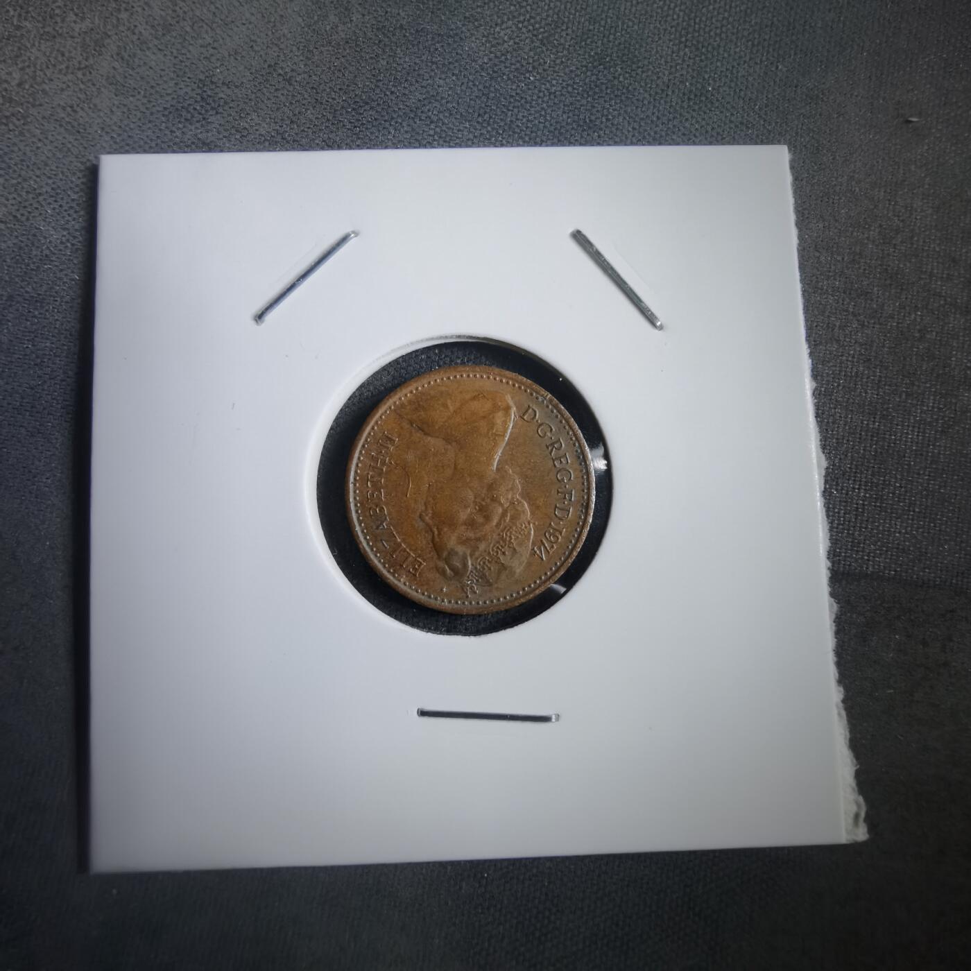 沼泽如烟--第908场 英国1974年半便士