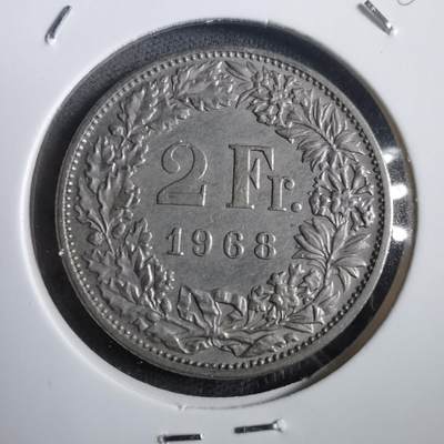 沼泽如烟--第908场 - 瑞士1968年2法郎