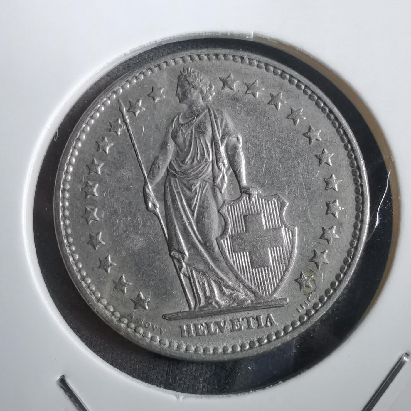 沼泽如烟--第908场 瑞士1968年2法郎