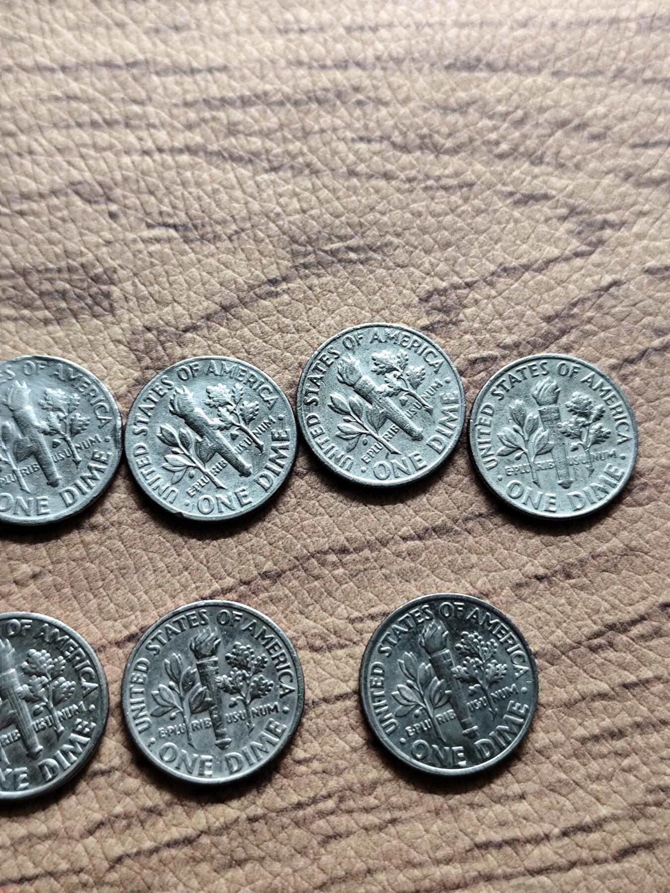 19枚美国 10美分